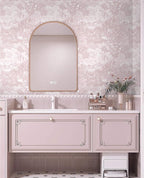 Heroad Peel and Stick Wallpaper Pink and White Vintage Forest Animals Floral - Image 5