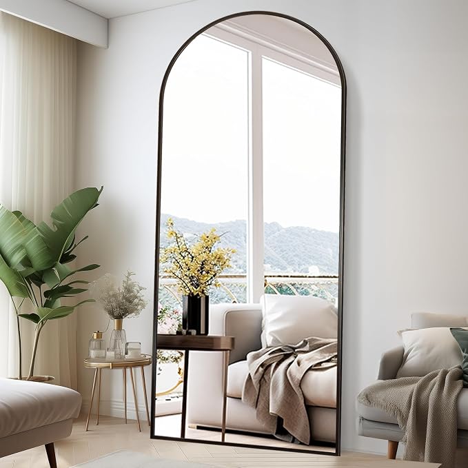 Rowjut Floor Full Length Mirror, Arched Mirrors Full Length 76"x34" - Image 7