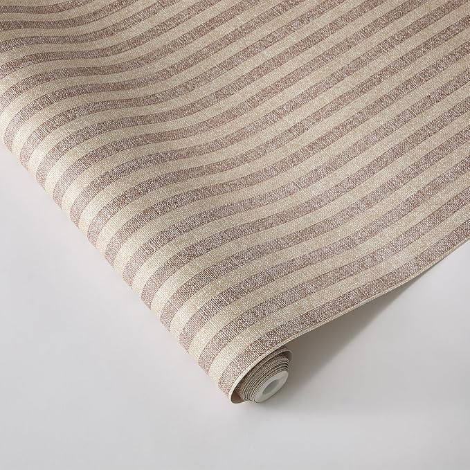 Tempaper x Charles Street Stripe Textured Removable Peel and Stick Wallpaper - Image 5