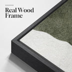 Long Narrow Framed Green Vertical Abstract Wall Art Set, 2 Piece Modern Canvas - Image 5