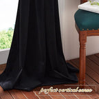 NICETOWN Black Out Velvet Curtains 63 inches Long, Solid Heavy Matt - Image 7