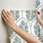 NuWallpaper x Society Social Floral Bazaar Green and Blue Peel and Stick - Image 4