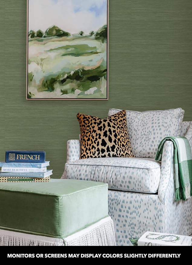 NuWallpaper x Society Social Classic Faux Grasscloth Peel and Stick Wallpaper - Image 3
