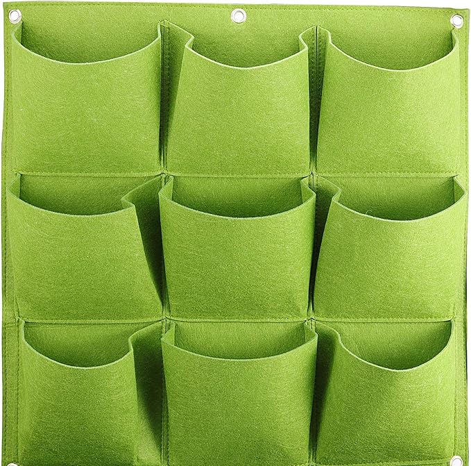 ZOENHOU 2 Pack Total 36 Roomy Pockets Green Vertical Garden Planter, - Image 6