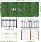 Artificial Ivy Privacy Fence Screen:48"x 128" 4-Layer Leaf UV-Anti Faux - Image 2