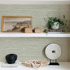 JiffDiff Grasscloth Wallpaper Peel and Stick Cream Grassweave Stick on - Image 7