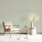 Simon&Siff Textured Grasscloth Peel and Stick Wallpaper 17.7"x197" Neutral Faux by SimonSiff