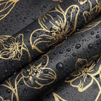 Ismoon Floral Peel and Stick Wallpaper Vintage Black and Gold Contact Paper - Image 9