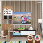 Avana Acoustic Wood Wall Panels – 93.2x11.25 Inch Panels – Fits 94x12 Layout – - Image 7