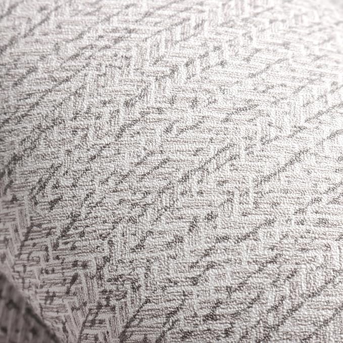 Grey Grasscloth Peel and Stick Wallpaper Faux Linen Contact Paper 15.7inch x - Image 5