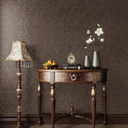 Abyssaly Brown Peel and Stick Wallpaper Vintage Embossed Floral Contact Paper - Image 3