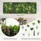 Artificial Ivy Wall Boxwood Roll: 40"x120" UV Resistant Green Leaves Faux - Image 2