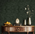 Abyssaly Dark Green Peel and Stick Wallpaper - Image 7