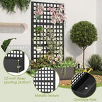 Metal Planter Box with Trellis, Planter Box Trellis with Privacy Screen and - Image 4