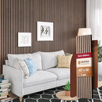 Avana Acoustic Wood Wall Panels – 47.2 X 12.6 Inch Walnut Acoustic Panels 1 PC by AvanaHome