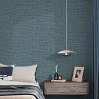 Guvana Grasscloth Peel and Stick Wallpaper Blue Textured Contact Paper Modern - Image 7