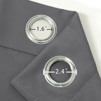 LEMOMO Frost Grey Thermal Blackout Curtains/42 x 95 Inch/Set of 2 Panels Room - Image 6