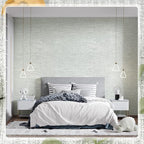 Amiya Grasscloth Grey Wallpaper 17.3"x120" Peel and Stick Faux Fabric Linen - Image 7