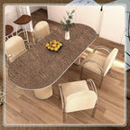 Amiya Grasscloth Brown Wallpaper 17.3"x120" Peel and Stick Faux Fabric Linen - Image 8