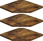 Fun Memories Corner Shelf Wall Mount, Floating Corner Shelves, Rustic Wood Wall by FunMemories