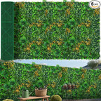 Grass Wall Panels Roll, UV-Anti Faux Greenery Plant Boxwood Panels by EverNature