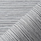 Grasscloth Textured Wallpaper Gray Peel and Stick 24inX393in Fabric Wall Paper - Image 7