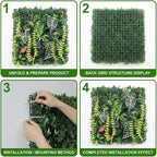 6 Pack 20"x20"Grass Wall Panels-Artificial Boxwood Panels - Image 4