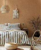 Brown Grasscloth Peel and Stick Wallpaper Textured Contact Paper Removable - Image 4