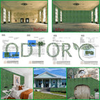 ODTORY Artificial Boxwood Hedge Wall Panels, 24 X 16 in 12P UV-Anti Faux - Image 5