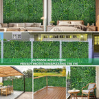 Grooy Grass Wall, Artificial Boxwood Panels 40"x120", Privacy Hedge Fence Screen - Image 5