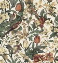 Erfoni 17.3" x118" Floral Birds Wallpaper Vintage Floral Peel and Stick by Erfoni