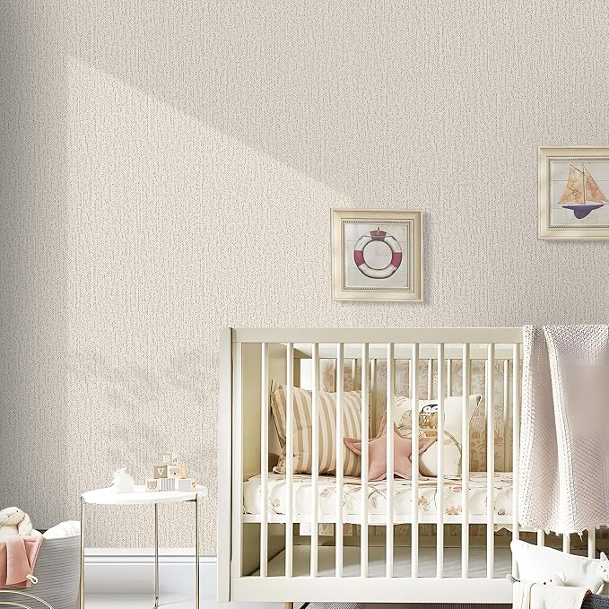 Gray Grasscloth Peel and Stick Wallpaper Renter Friendly Wall Covering Adhesive - Image 5