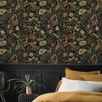 Erfoni 17.3" x 394" Bird Floral Peel and Stick Wallpaper Vintage Contact Paper - Image 4