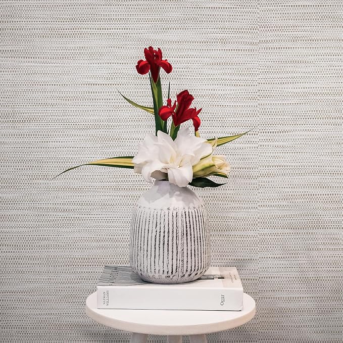 Ansehan Grasscloth Textured Wallcovering W1311 Oxford, Non Prepasted Natural - Image 2