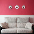 BONNYCO Wall Mirrors Pack of 3, Round White Mirrors - Image 6