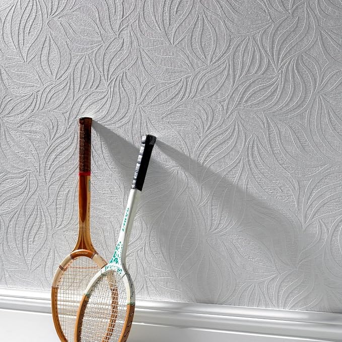 Graham and Brown 18390 Eden Wallpaper White, 20.5 x 396 inches - Image 5
