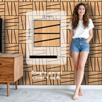 WoveN SounD Artisan Acoustic Wall Panels, 16 Pack 12x12 Inch, PVC Wood Grain - Image 2