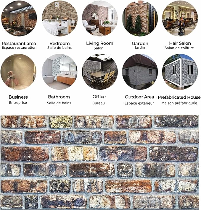 Dundee Deco 3D Wall Panels Faux Brick - Image 6