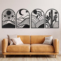 GALLERY GRACE Metal Wall Art Decor – 11" x 16", Office – Boho Minimalist Black by GALLERYGRACE