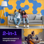 Acoustic Panels 12-Pack Soundproof Wall Panels 14"X12.1"X0.4" Sound Panels High - Image 2