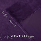 NICETOWN Purple Blackout Curtains - Image 7