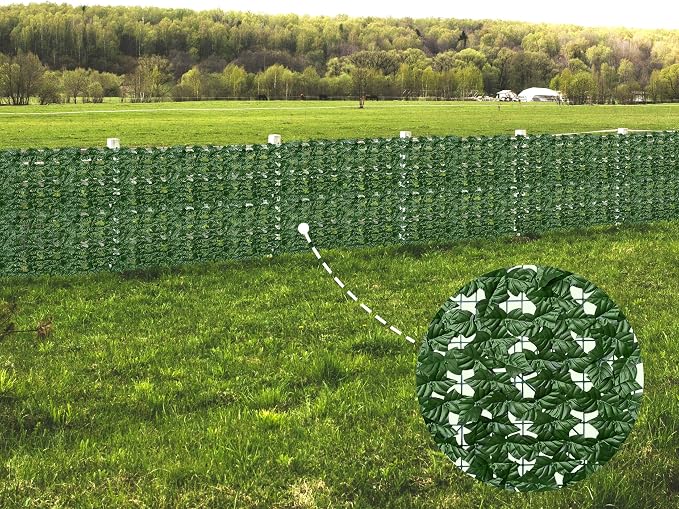 ODTORY Artificial Fence Privacy Screen: 6FT x 50FT UV-Anti Faux Greenery - Image 7