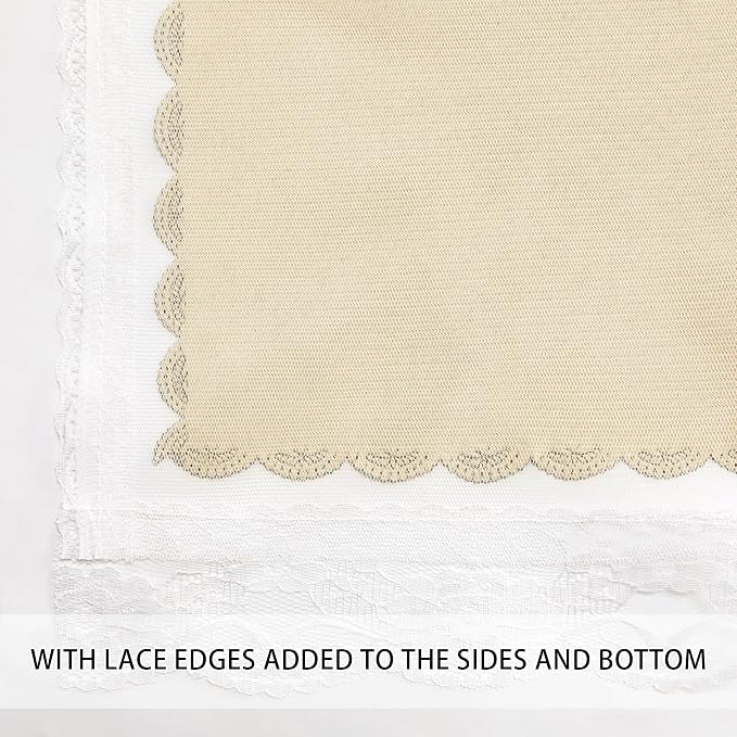 XiDi Curtains for Bedroom Decor Beige34/84/1 - Image 4