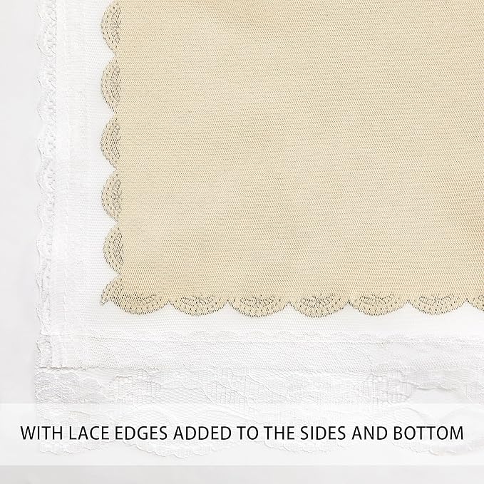 XiDi Beige Girls Curtains for Bedroom, Girls Room Blackout Curtains for 63 - Image 4