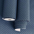 Haimin Fabric Wallpaper Textured Contact Paper Navy Blue Grasscloth Wallpaper by HaiminHomeDecorWallpaper