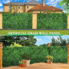 Yangrass 8pcs 20''x20'' Grass Wall Panels, Artificial Hedge Panels Greenery Wall - Image 6