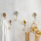 SOFFEE DESIGN Set of 5 Floral Wall Hooks, French Garden Eye-catching Entryway - Image 5