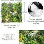 ODTORY Artificial Greenery Grass Wall Panels: 20''x 20'' 8P UV-Anti Faux Ivy - Image 2