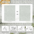 Amiya Grasscloth Grey Wallpaper 17.3"x120" Peel and Stick Faux Fabric Linen - Image 3
