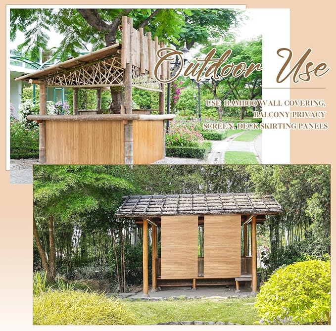 Juexica 1 Pcs Natural Bamboo Wall Panel - Image 6